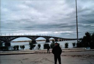 Brücke über die Wolga von Saratov nach Engels